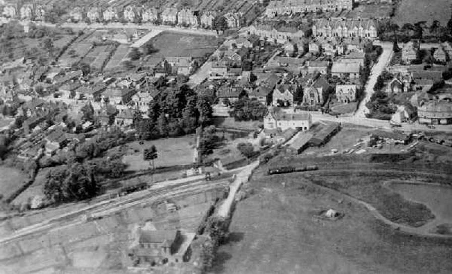Aerial view of old Portishead