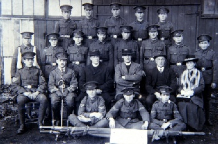 group of soldiers just before WW1
