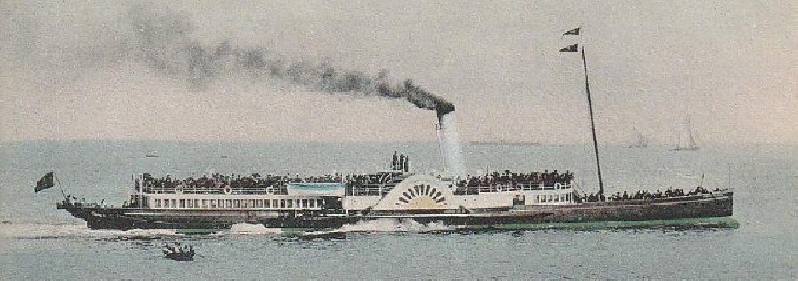 PS Waverley from a postcard circa 1900