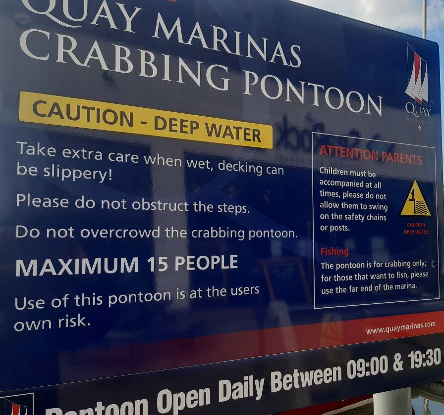 portishead quays children's crabbing pontoon 