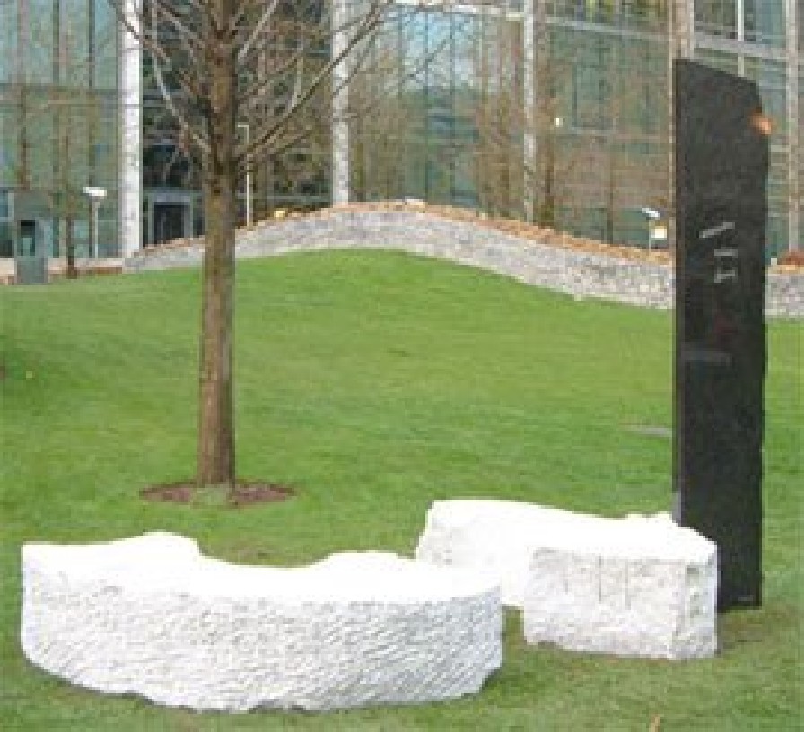 a sculpture in stone by Dan Michael Archer 